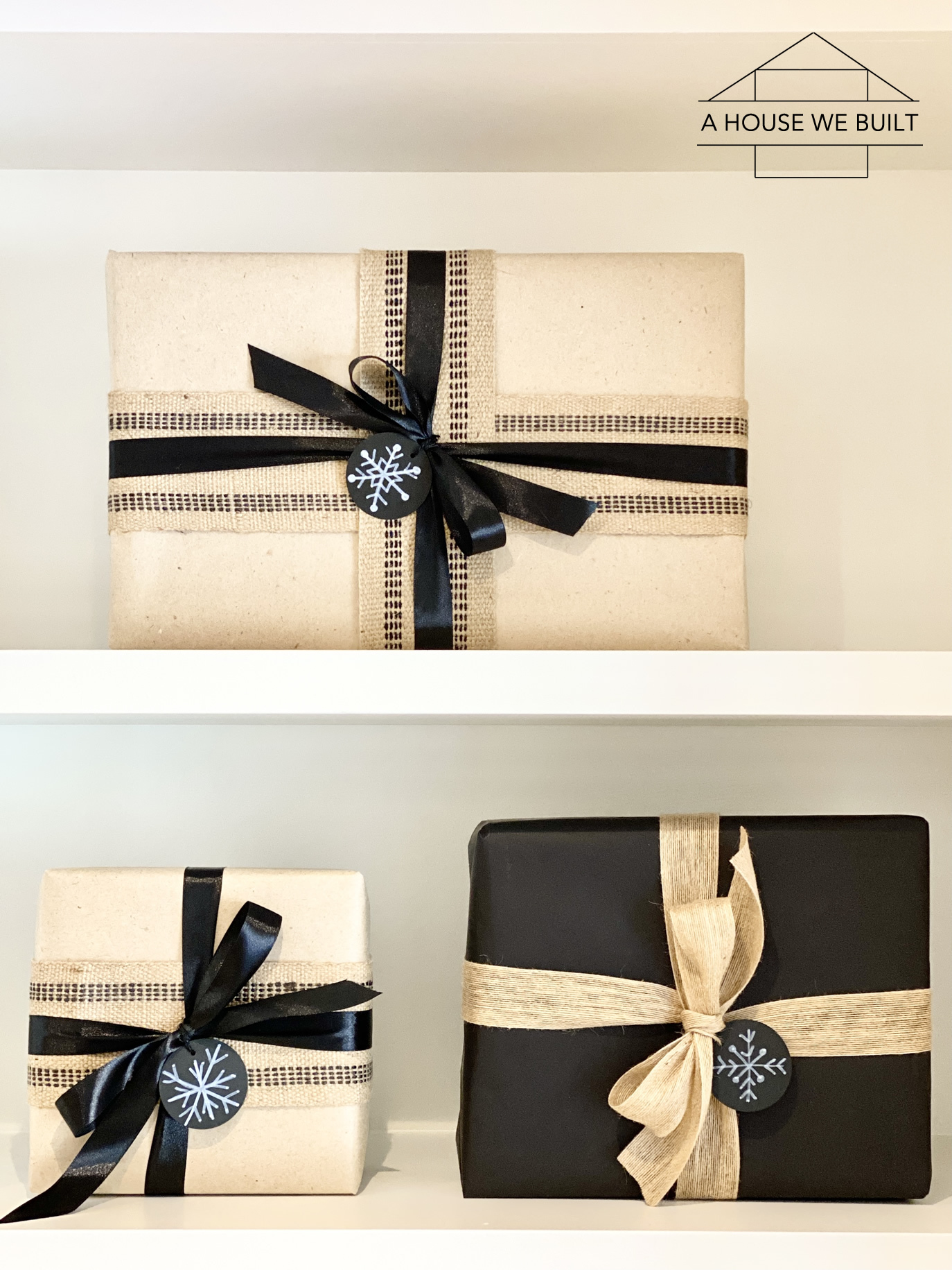 Neutral Christmas Present Wrapping